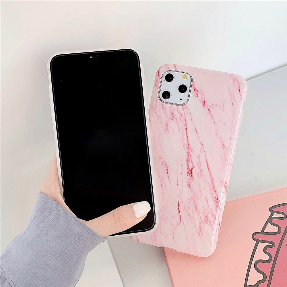 For iPhone 12 mini TPU Smooth Marbled IMD Mobile Phone Case (Snow Powder F21)