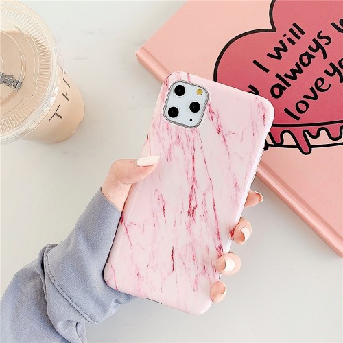 For iPhone 12 Pro Max TPU Smooth Marbled IMD Mobile Phone Case (Snow Powder F21)