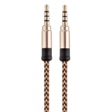 3.5mm Male To Male Car Stereo Gold-Plated Jack AUX Audio Cable For 3.5mm AUX Standard Digital Devices, Length: 3m (Golden)