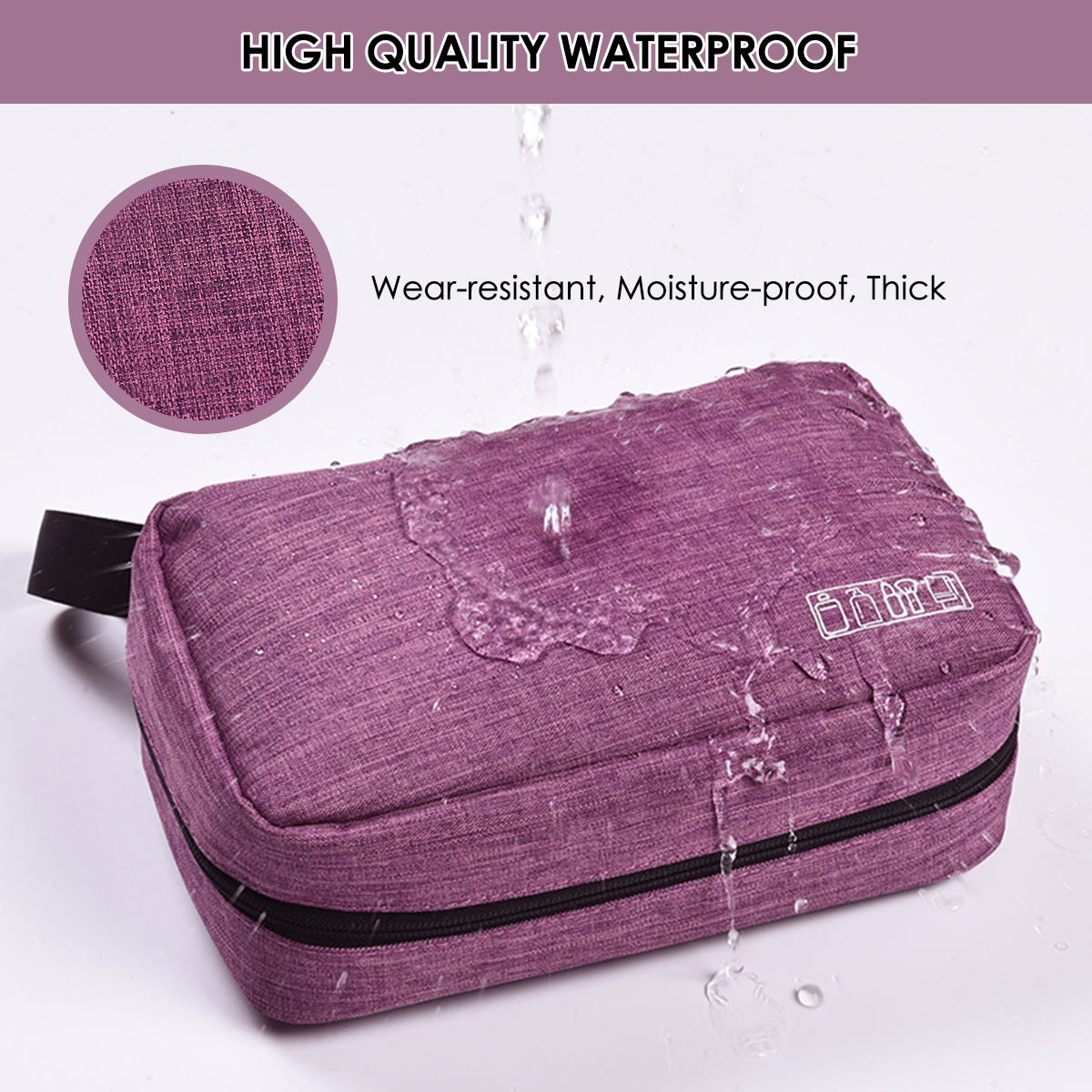 Women Foldable Toiletry Bag Portable Multifunctional Large Capacity Makeup Bag Clutch Bags