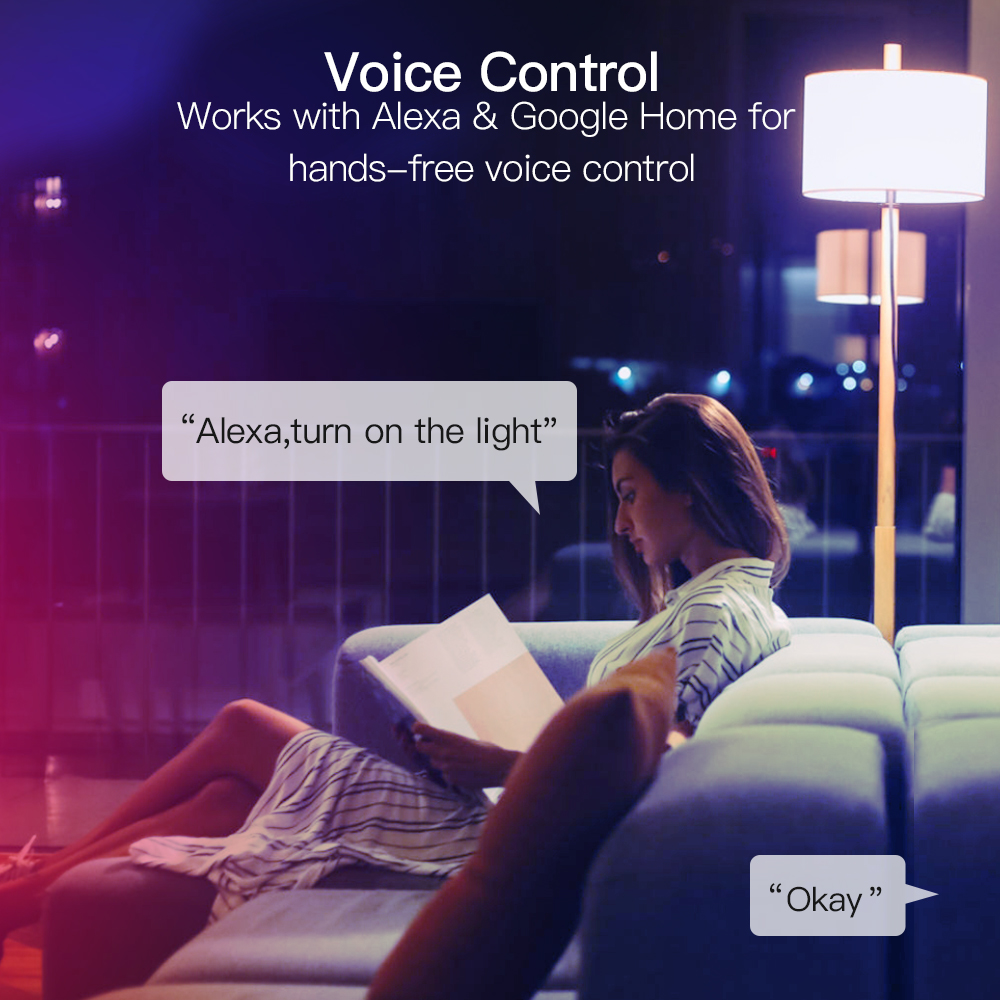 TREATLIFE SL10 AC120V RGB+CW 9W 850LM Wifi Voice Control Smart Bulb APP Control Works With Alexa Google Home