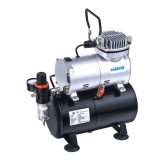 220V 50HZ AC 20-23L/MIN 1/6HP Mini Electric Piston Compressor Pump Airbrush Compressor with 3L Tank Pump