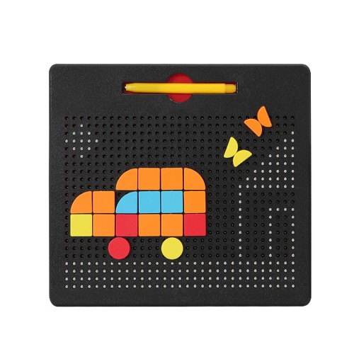 Onshine Creative Magnetic Control Pen Training Montessori Draw Writing Board Puzzle Game Early Educational Toy for Kids Gift