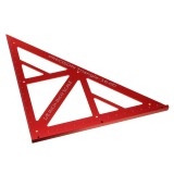 90/45 Degree Aluminum Alloy Multi-function Woodworking Triangle Ruler Inch Precision Triangle Ruler