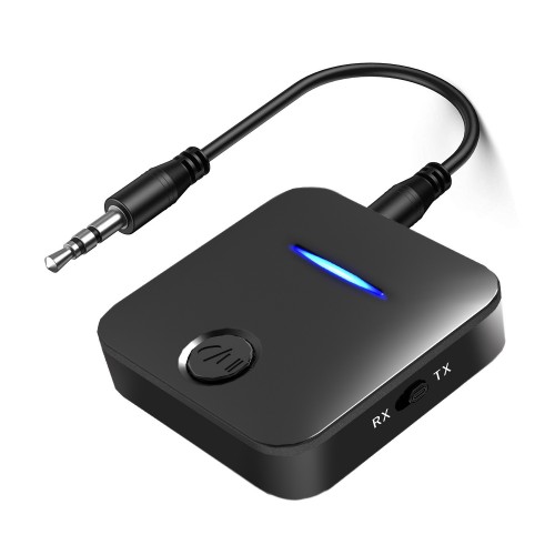 Bakeey bluetooth V5.0 Audio Transmitter Receiver 3.5mm Aux Wireless Audio Adapter For TV PC Speaker Car Sound System Home Sound System