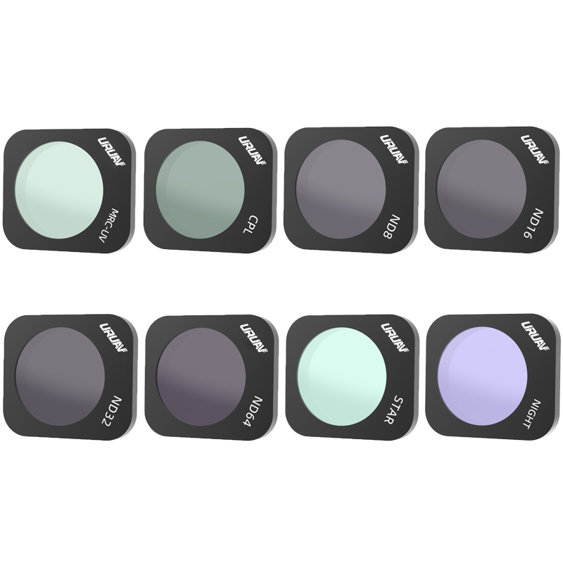 URUAV Camera Lens Filter Combo Set UV / CPL / ND8 / ND16 / ND32 / ND64 / STAR / NIGHT for Hubsan ZINO MINI PRO RC Drone