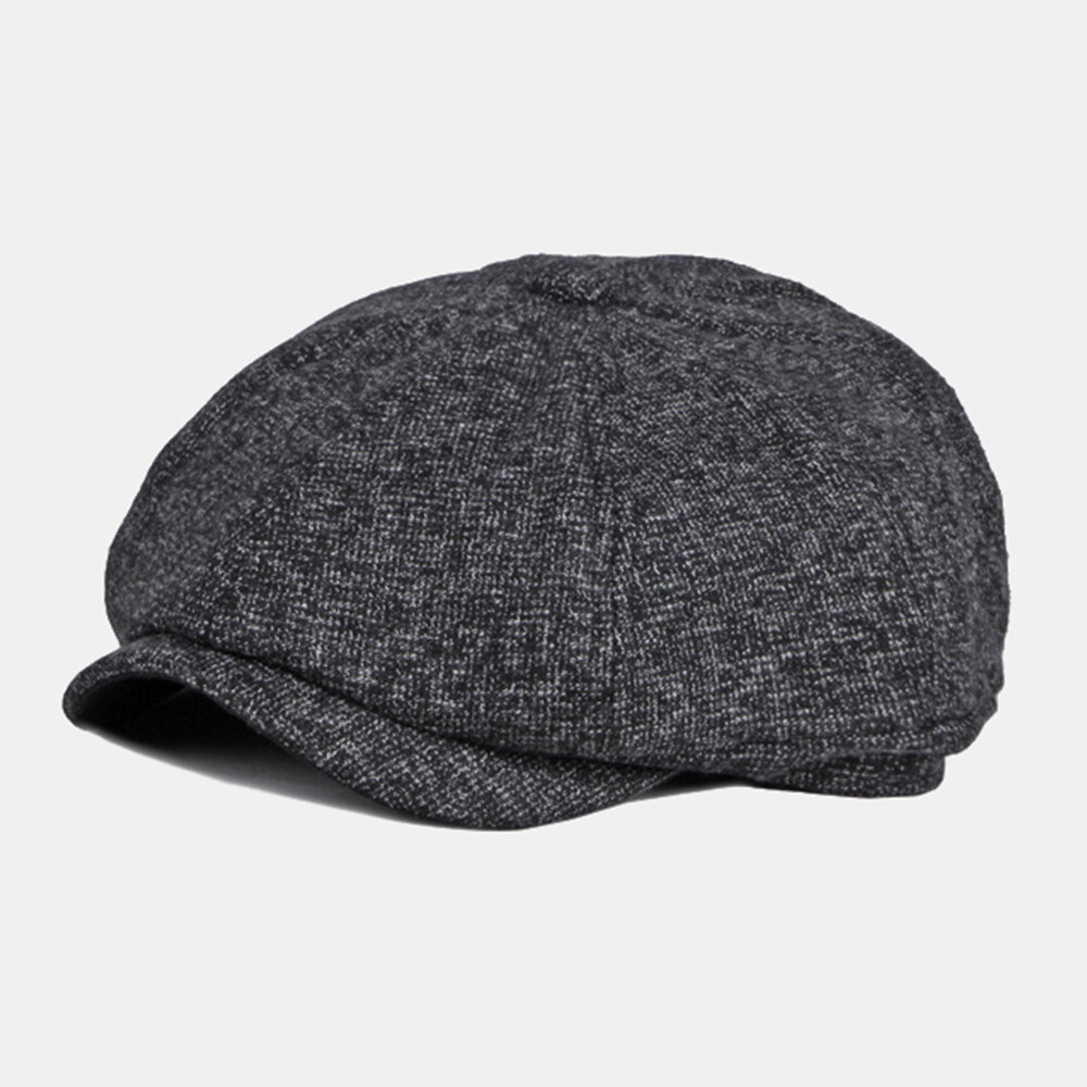 Men Newsboy Hats British Casual Outdoor Sunshade 8 Panel Ivy Cap Octagonal Hat