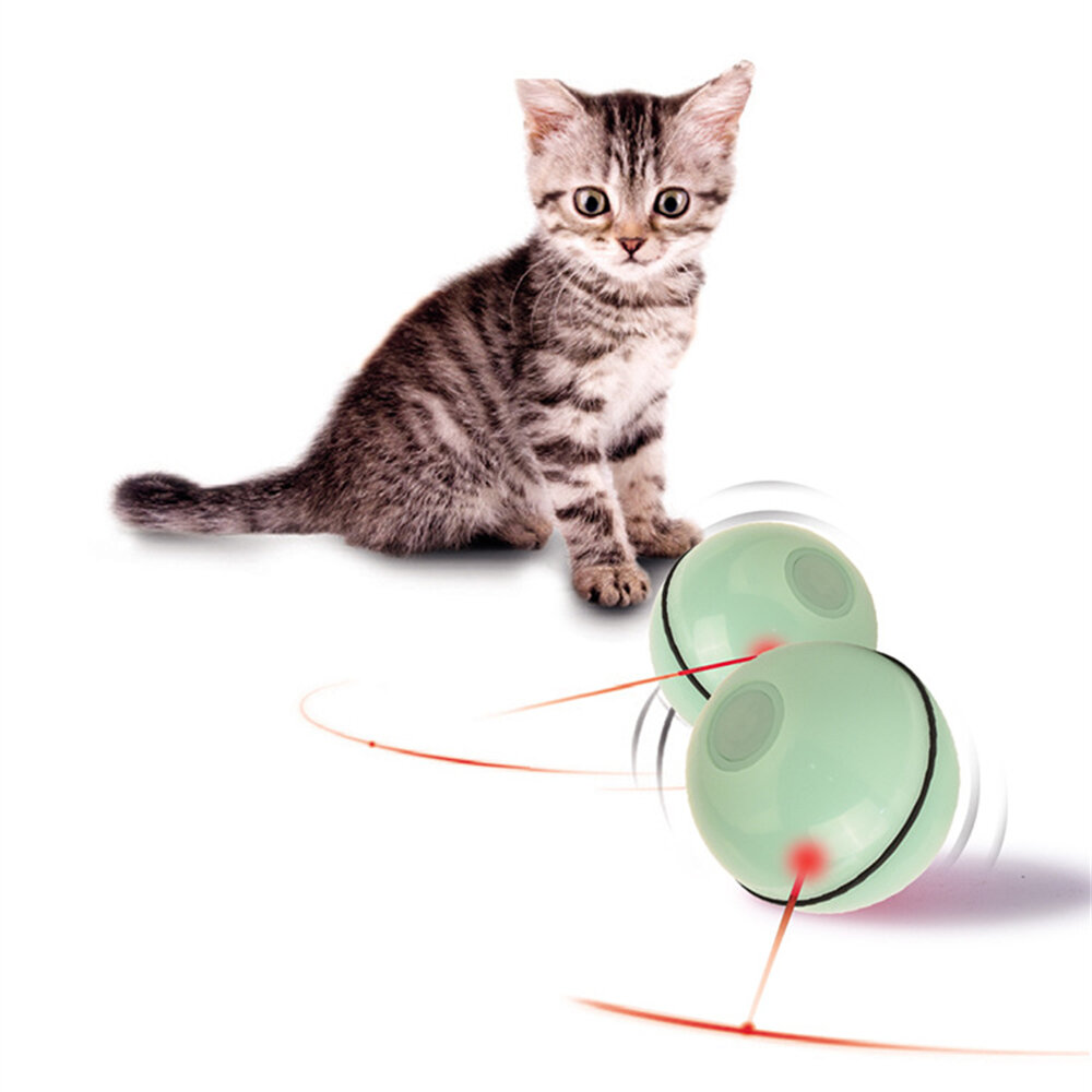 Cat Toy USB Cat Laser Toy Pet Supplies LED Flash Rolling Ball Cat Toy Glowing Ball for Pet Cat Toy
