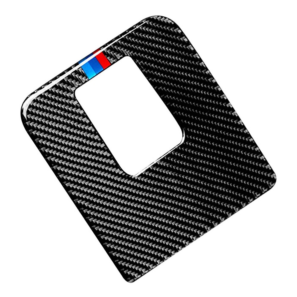 Car Carbon Fiber Storage Box Panel 3-color Decorative Sticker for BMW G01 X3 2018-2020 / G02 X4 2019-2020, Left and Right Drive Universal
