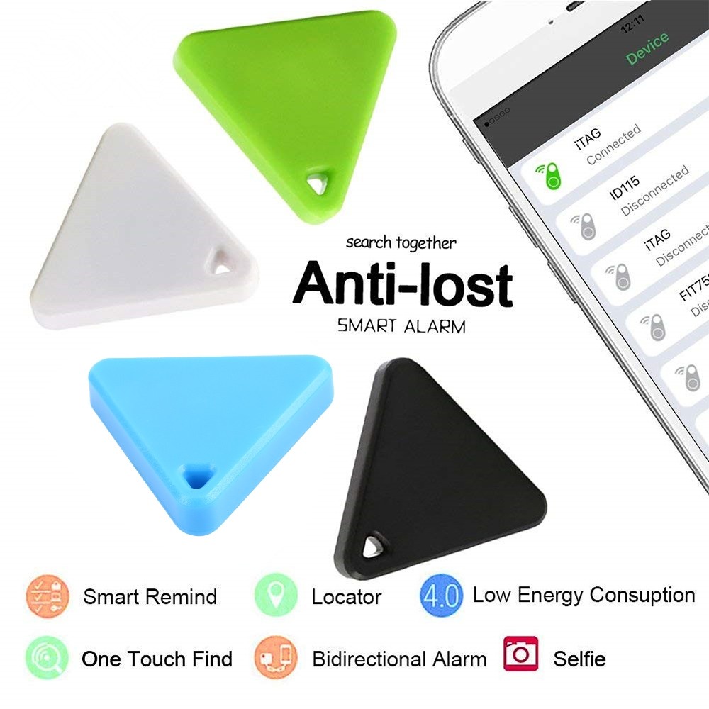 Mini Triangle Tracker Bluetooth Finder Anti-lost Alarm Locator Device Keychain