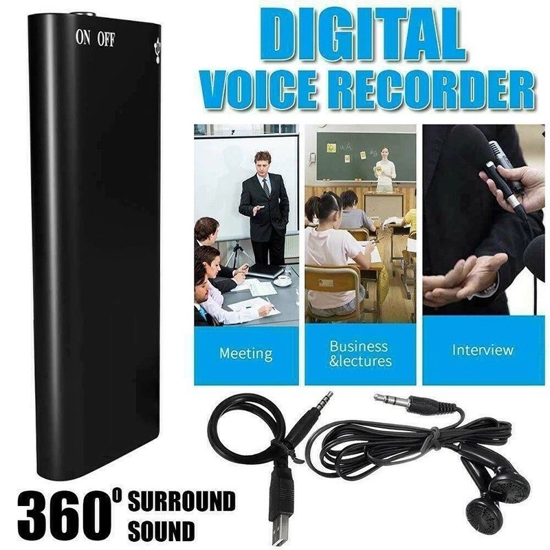 SK892 Mini Portable USB Recording Pen Voice Recorder Audio Sound Dictaphone MP3 Player, Capacity: 16GB (Black)