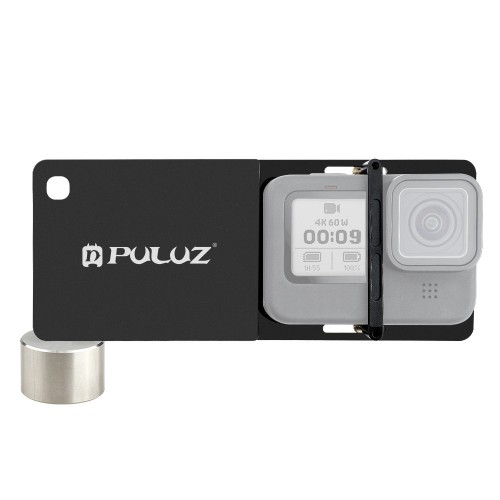 PULUZ Mobile Gimbal Switch Mount Plate for GoPro HERO10 Black / HERO9 Black, for DJI OSMO Mobile Gimbal (Black)