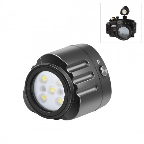 PULUZ 40m Underwater LED Photography Fill Light 1000LM 3.7V/1100mAh Diving Light for GoPro HERO10 Black / HERO9 Black / HERO8 Black / HERO7 /6 /5 /5 Session /4 Session /4 /3+ /3 /2 /1, Insta360 ONE R, DJI Osmo Action and Other Action Cameras (Black)
