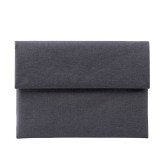 POFOKO Cloth Pattern Laptop Liner Bag Canvas Business Waterproof Computer Bag Briefcase, Size: 15-15.4-15.6 inch (Black)