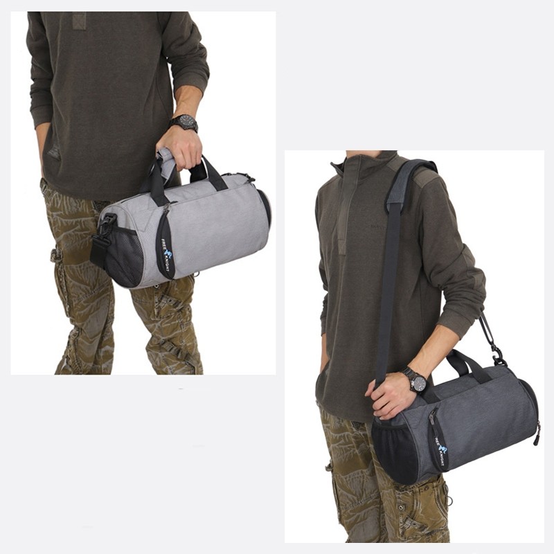 Free Knight Large Capacity Fitness Travel Bag Waterproof Fabric Handbag (Light Gray)