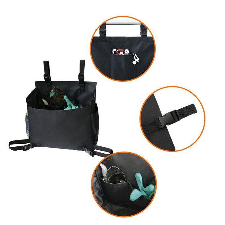 Outdoor Hand-push Garden Lawn Mower Accessories Storage Bag (Black)