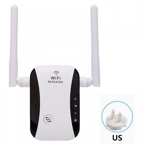 KP300T 300Mbps Home Mini Repeater WiFi Signal Amplifier Wireless Network Router, Plug Type: US Plug