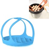 2 PCS Silicone Steamer Egg Cooker Silicone Steamer Basket, Size: 8 Inches (Sky Blue)