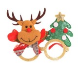 5 PCS Christmas Cartoon Glasses Christmas Children Holiday Party Toys (Elk)