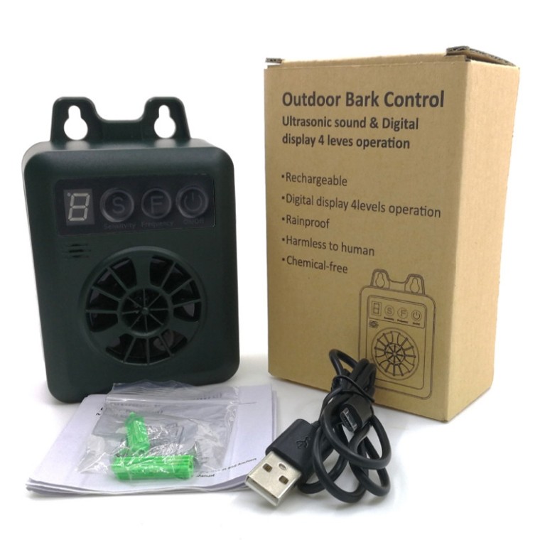 K6 USB Rechargeable Ultrasonic Bark Arrester Repeller Anti-Barking Dog Training