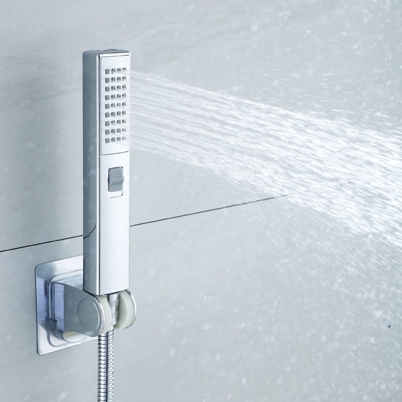 Bathroom Mixing Valve Shower Hot And Cold Water Faucet, Valve+Hand Spray+Hose+Seat