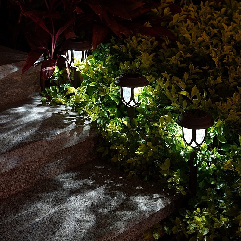 Solar Outdoor Garden Lawn Light Street Light Garden LED Decorative Landscape Light Villa Ground Plug Light (Warm Light)