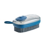 2 PCS Pot Washing Brush Kitchen Household Brush Cleaning Brush Automatic Liquid Addition Shoe Brush (Dark Blue)
