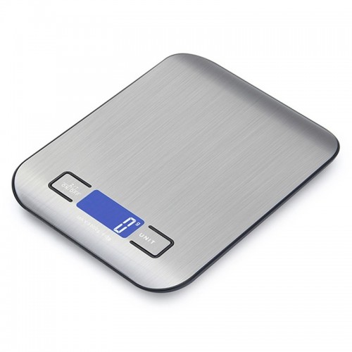 Stainless Steel Small Food Electronic Scale Kitchen Portable Baking Electronic Scale, Color: 5kg/1g (Battery Model Black)
