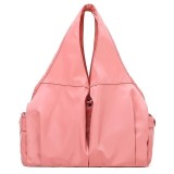 Female Dry And Wet Separation Sports Gym Bag Handbag Duffel Bag Short Distance Light Swimming Bag (Deep Pink)