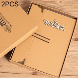 2 PCS Retro Personality Horn Buckle Diy Handmade Photo Album Pasted Couple Photo Album, Medium 21x27cm (The Rest Of My Life Is You)