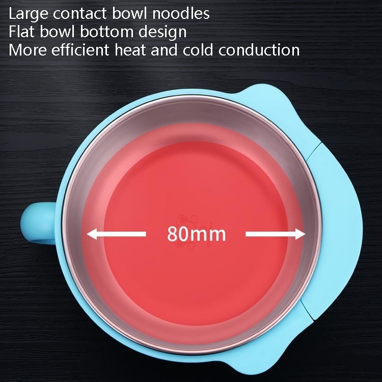 SSGP Stainless Steel Children Complementary Food Insulation Tableware, Water Bowl (Blue)