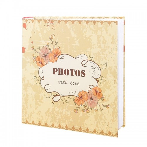 6 Inch 600 Sheets Plug-In Photo Album Large Capacity Baby Album Book (Happiness)