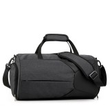 Sports Gym Bag Men Shoulder Portable Travel Luggage Bag Basketball Football Swimming Sports Training Bag, Size: 44 x 26 x 26cm (LTL116 Black)