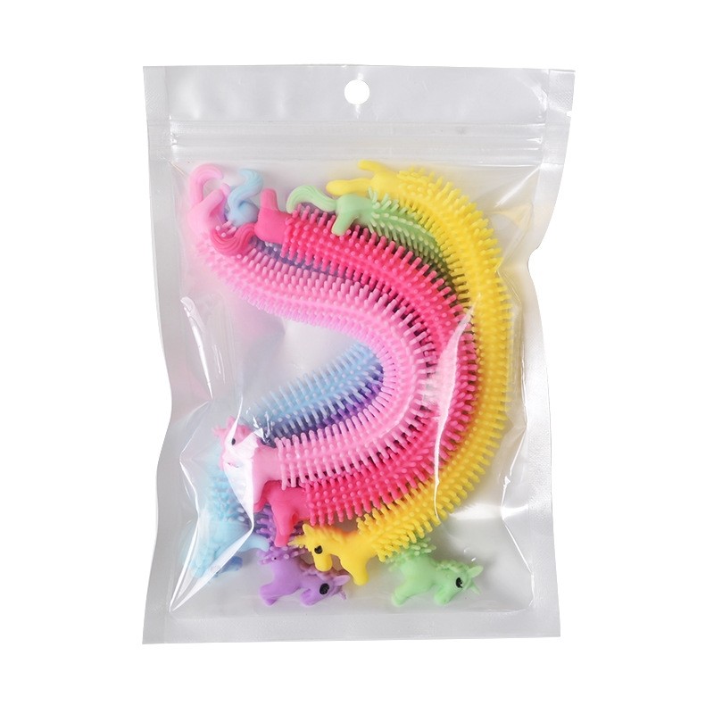 20 PCS TPR Children Decompression Pull Rope Cute Pet Pull Fun Toy Vent Toy (Random Color)