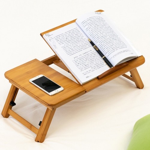 741ZDDNZ Bed Use Folding Height Adjustable Laptop Desk Dormitory Study Desk, Small 56cm