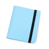 3 Inch Elastic Solid Color Photo Album Large Capacity Polaroid Photo Star Card Storage Book, Number of internal paper pages: 3 Inch 288 (Ice Blue)