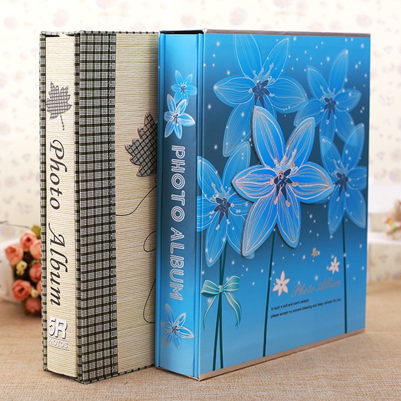7 inch 200 Sheets Family And Children Growth Commemorative Album Interstitial Photo Album (5065 Flower Blossoming)