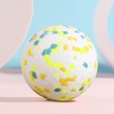 Pet Toy Ball Bite-Resistant Foam Toy Ball Dog Interactive Training Supplies, Large (Yellow Green Blue)