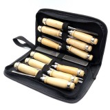14 In 1 Woodworking Carving Chisel Hand Carving Knife With Storage Tool Bag