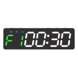 KALOAD Gym Timer 8 Mode Mini 1-inch LED Interval Timer Digital Ultra-Clear Count Up Down Wall Clock Stopwatch Fitness Timer Home Gym