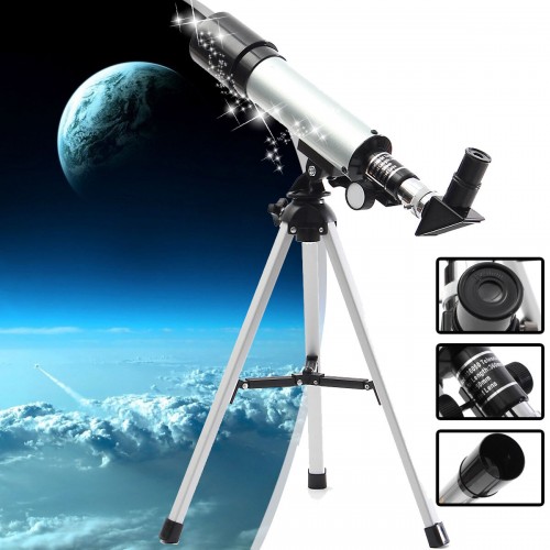 IPRee 90X 50mm Monocular Telescope Astronomical Refractor Telescope Refractive Eyepieces With Tripod For Beginners