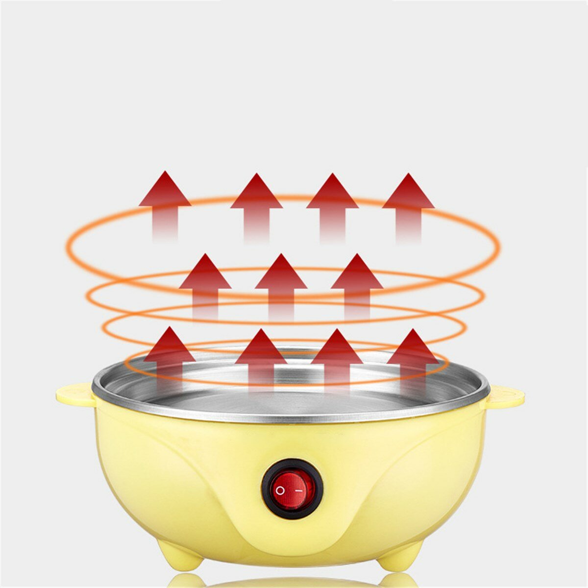 Portable Egg Steamer Kitchenware Double Layer Electric Egg Cooker Boiler Heating Stainless Steel Steamer Pan Cooking Tools