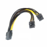 8P Female to Dual 6+2pin Male Graphics Card Power Cable Graphics Card 8P to Dual 8P Power Supply Cable Transfer Wiring