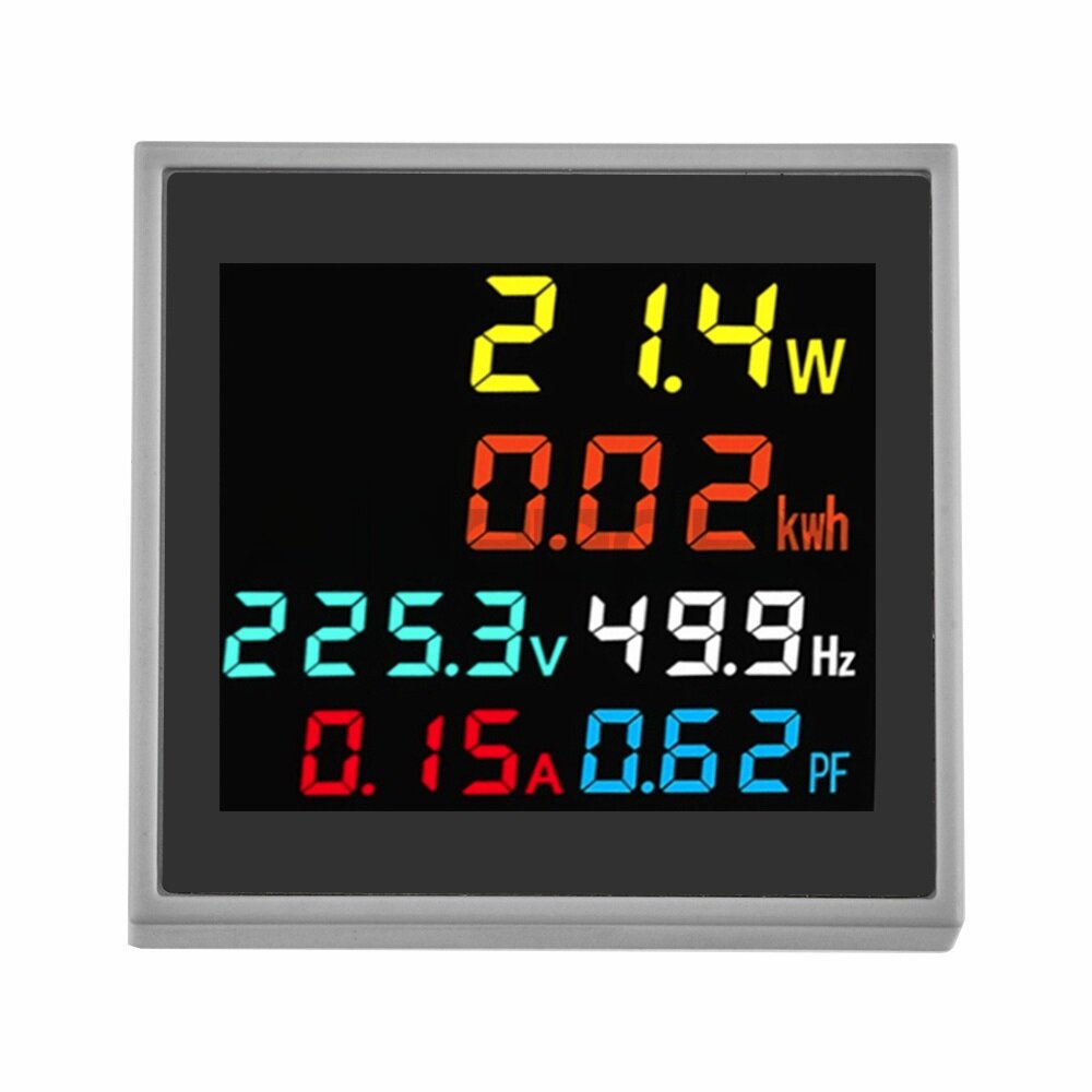 AC50-300V AC250-450V 100A LCD Digital Display Household Multimeter Ammeter Voltmeter Frequency Meter Electric Energy Meter