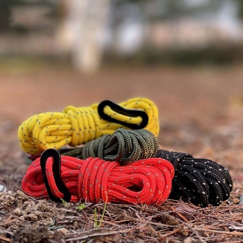 4 PCS Reflective Tent Rope 4mm Wear-Resistant Stable Nylon Windproof Rope Clothesline Binding Rope With Aluminum Alloy Buckles