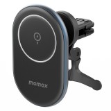 MOMAX CM19D Q.MAG MOUNT2 Mini Magnetic Wireless Fast Charging Car Holder for iPhone 12 / 13 Series