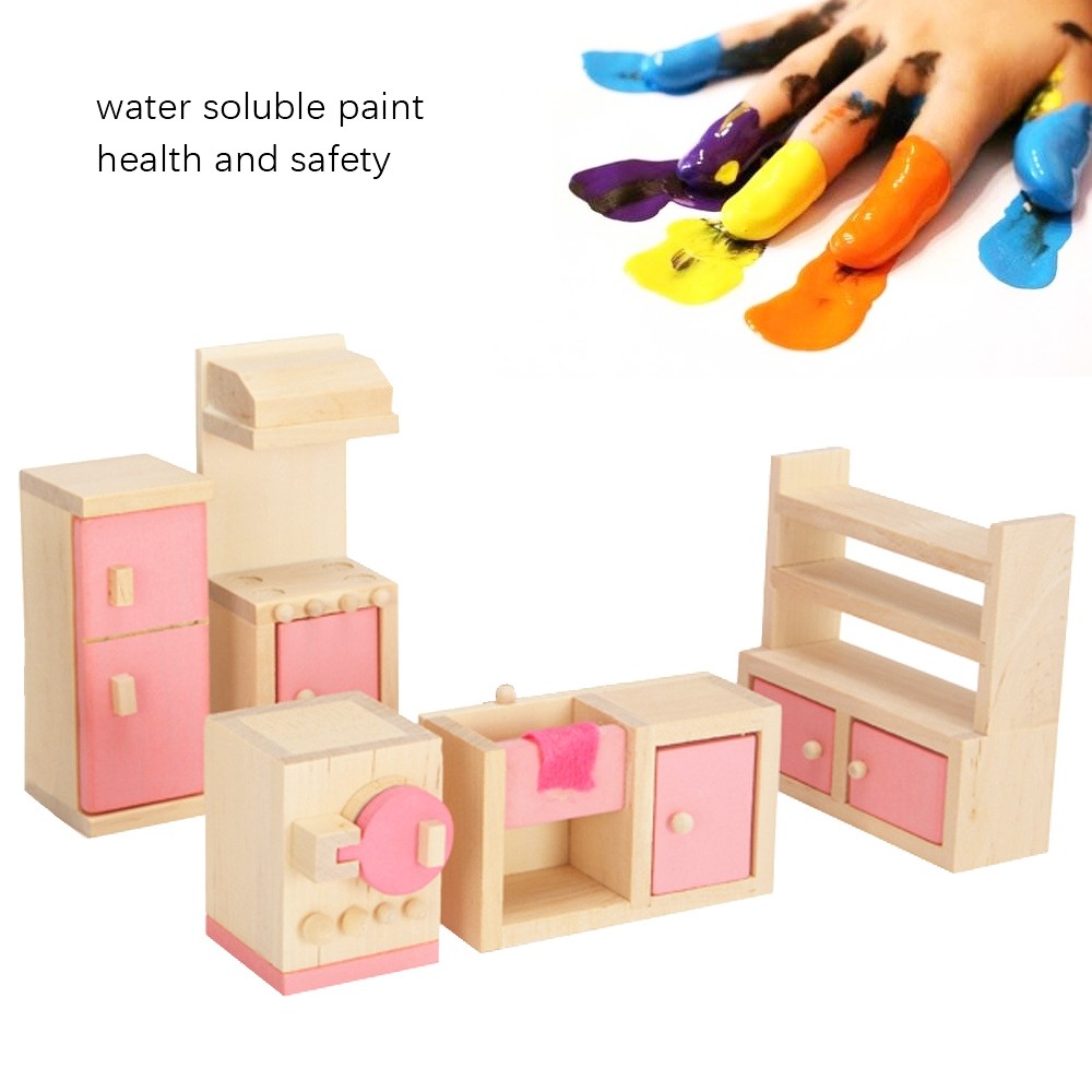 Pretend Play Mini Simulation Children Small Furniture Doll House Toy (Restaurant)