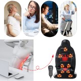 9 Vibration Modes 3-level Intensity Massage Cushion Wired Control Timing Car Mssage Seat PU Leather Heating Massage Cushion