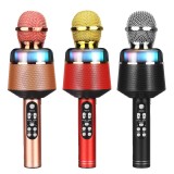 Wirelss bluetooth Microphone DSP Noise Reduction Karaoke Mic Recorder HIFI Stereo Speaker Portable Handheld Singing Player for KTV Party