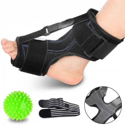 Plantar Fasciitis Splints With Adjustable Strap For Foot Drop Orthotic Brace Heel Spur Achilles Tendonitis Women Men